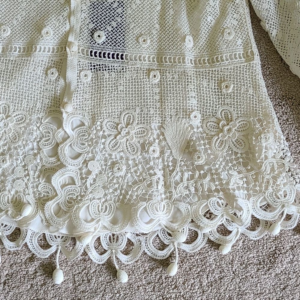 Ralph Lauren Purple Label Lace Top XL - Picture 4 of 16